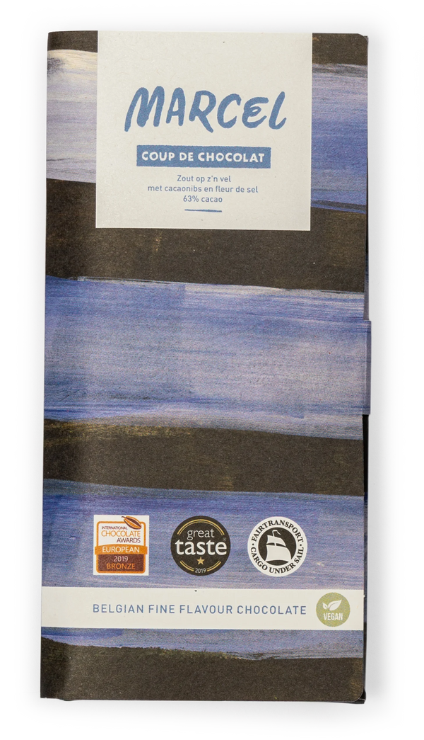 Marcel 65% with cocoa nibs and sea salt – Colombia (Tumaco)