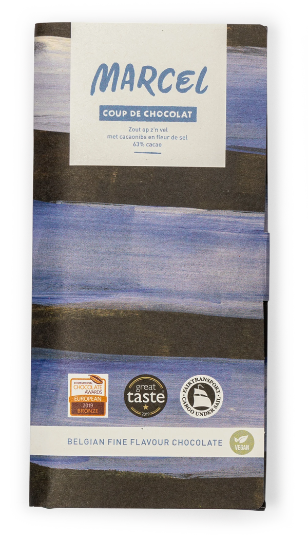 Marcel 63% with cocoa nibs and sea salt – Colombia (Tumaco)